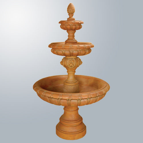 three tier outdoor water feature