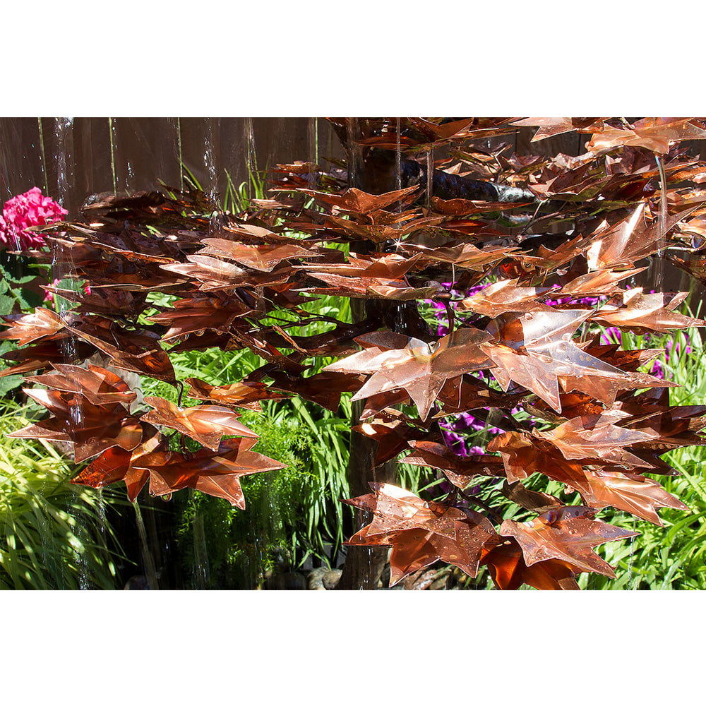 38" Copper Japanese Maple Tree Garden Fountain