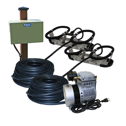 Kasco Robust-Aire™ Diffused Aeration System - Post Mount Cabinet System 2 Diffusers