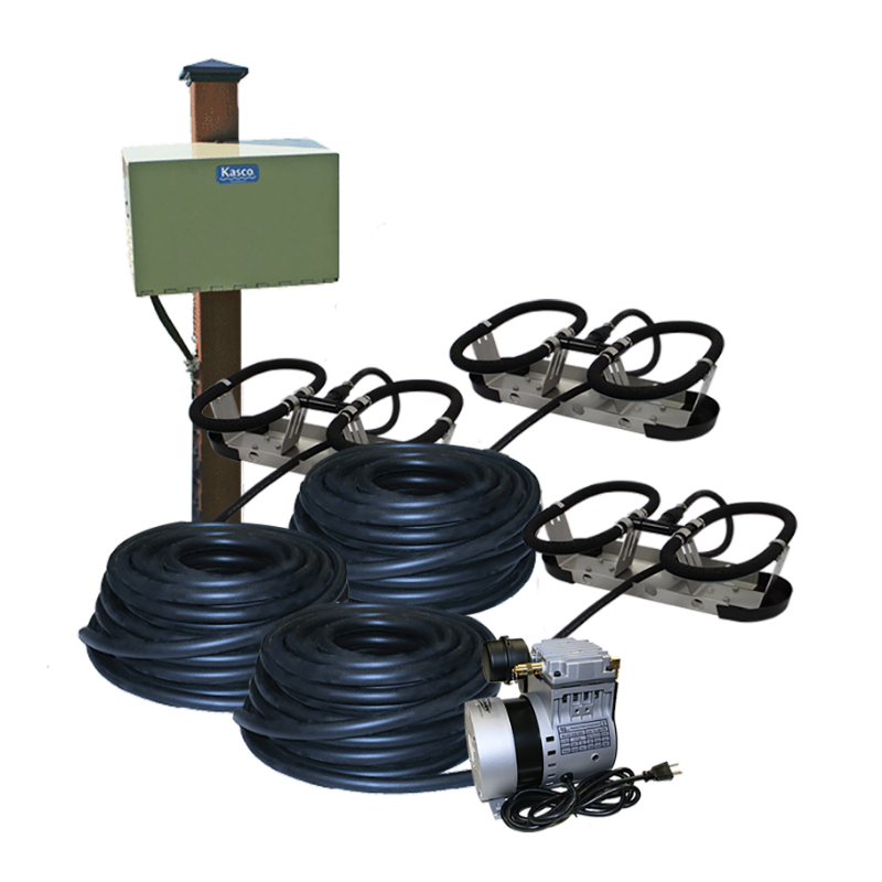 Kasco Robust-Aire™ Diffused Aeration System - Post Mount Cabinet System 3 Diffusers