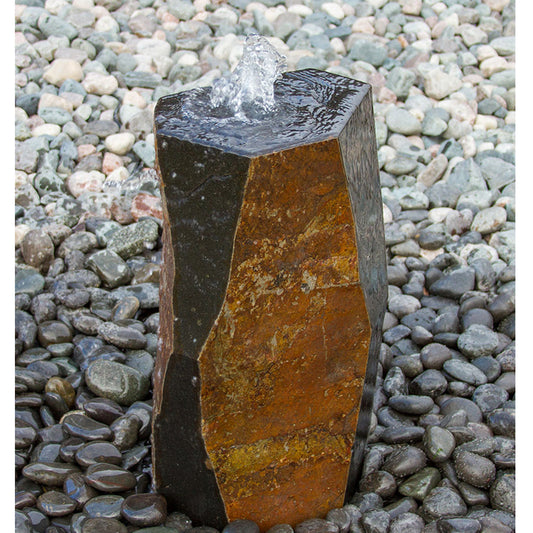 Stone outdoor water feature