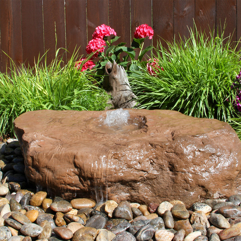 Large Bird Bath Boulder Stone Fountain