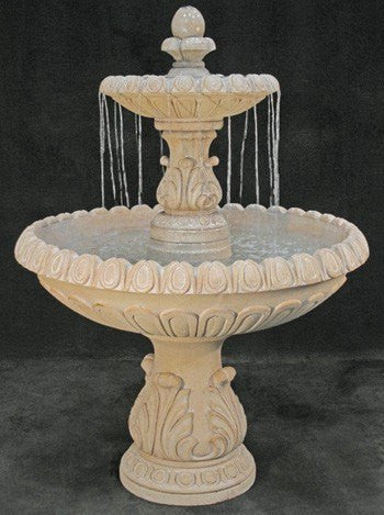 Image of a tiered garden fountain