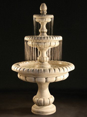 Large tiered outdoor fountain