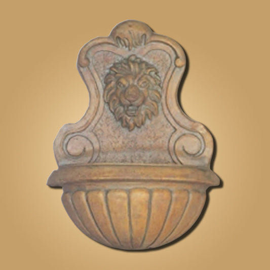 Wall fountain for outdoor garden or patio