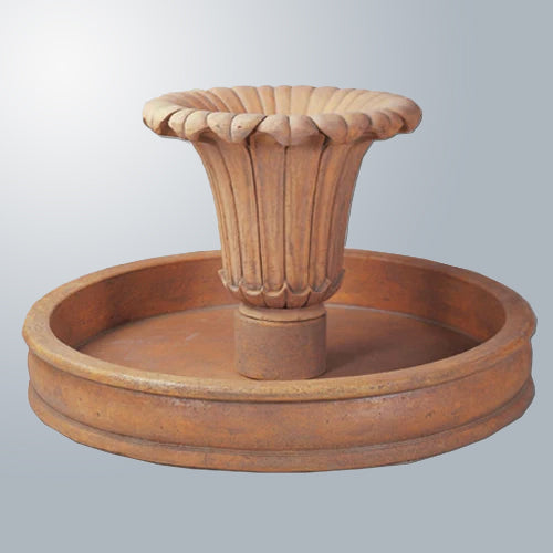 Outdoor water fountain for a pond