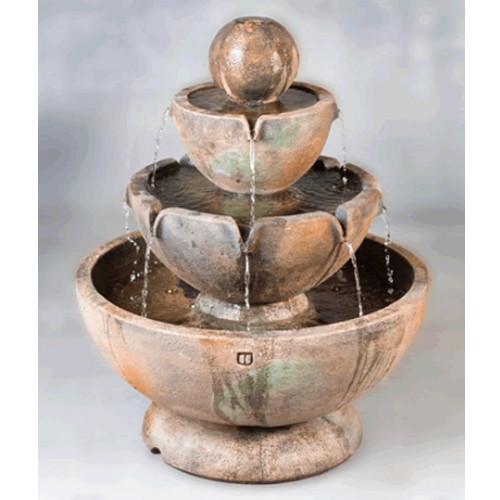 Image of a low stone vessels fountain