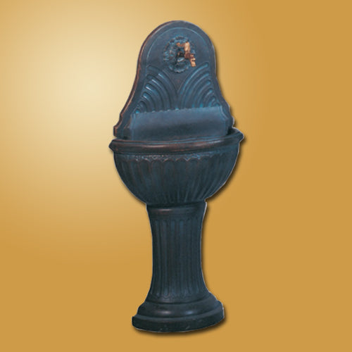 Lucca wall fountain designed for a spout