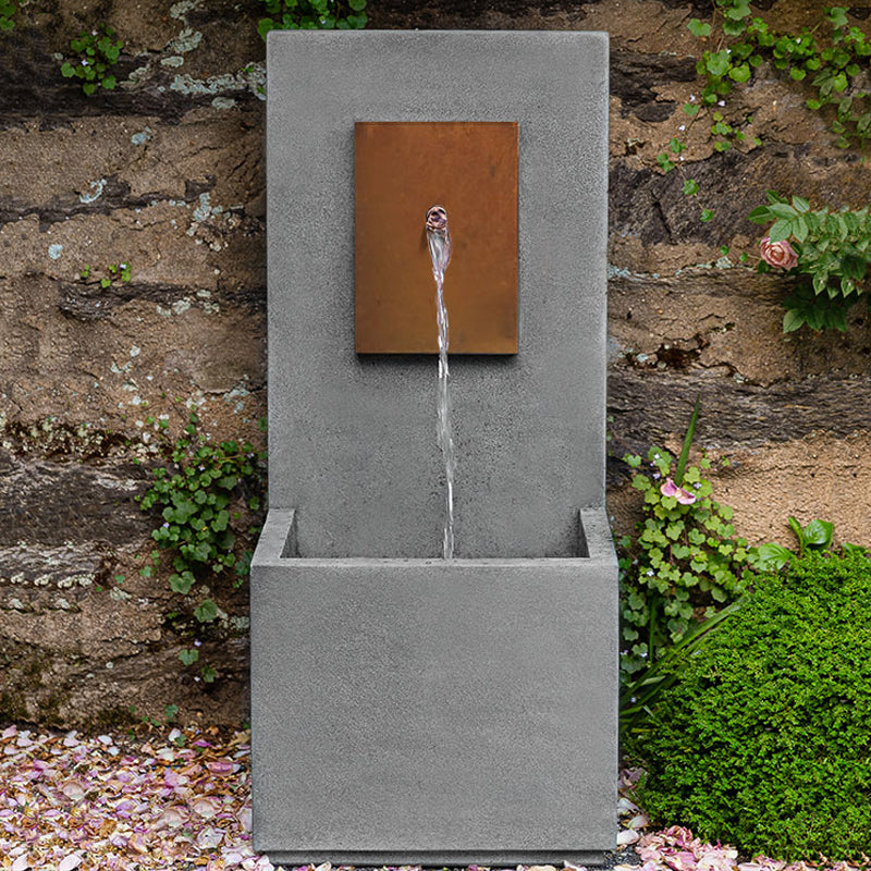 Corten steel fountain water feature