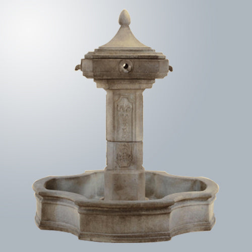 Marseille style pond fountain for outdoor water feature