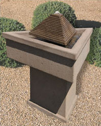 Concrete outdoor water feature