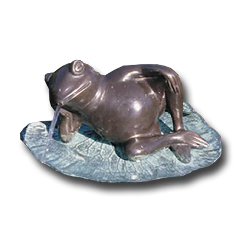 Brass Baron Medium Lazy Frog Garden | Garden Accent