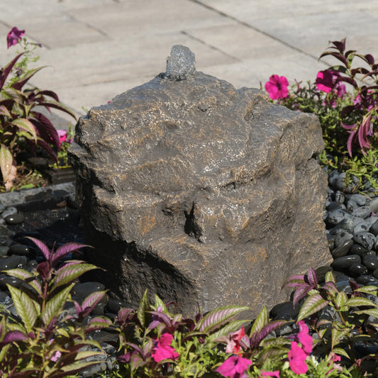 Small rock garden water feature