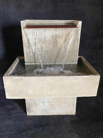 Modern water fountain for indoor or outdoor use
