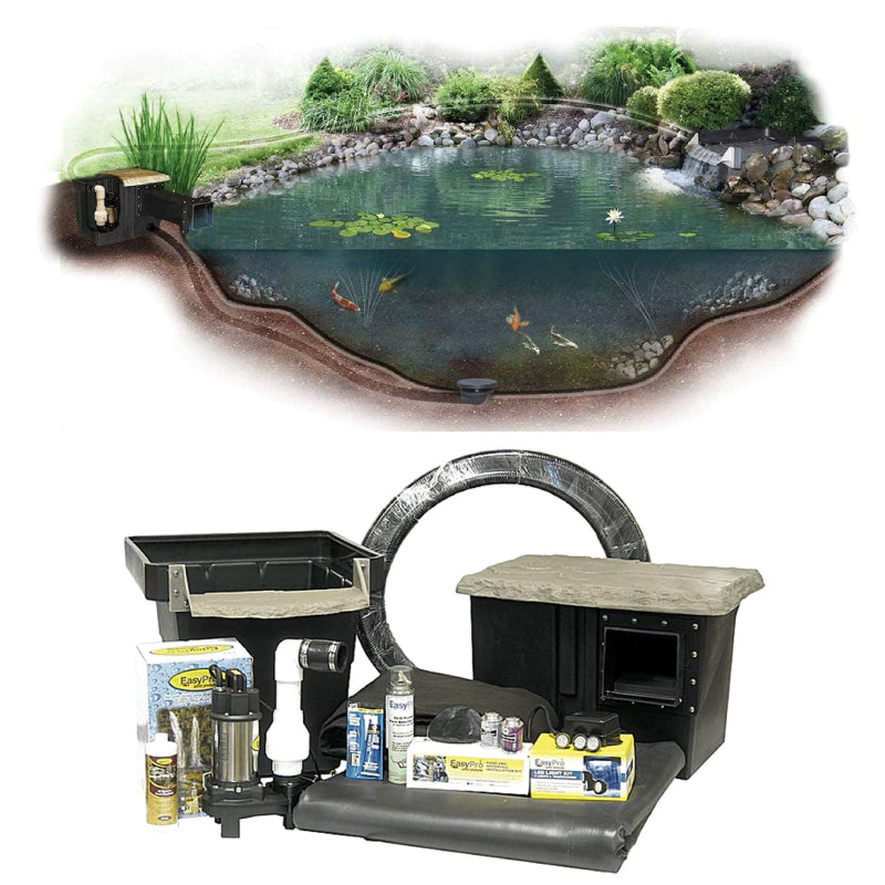 Image of a complete pond kit for a 21 by 26 foot pond