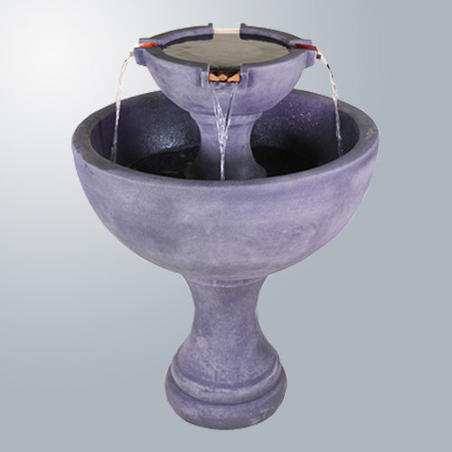 Tall fountain for outdoor garden or patio