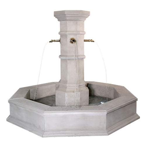 Octavius fountain column for pond spouts