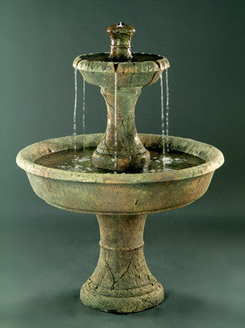 Tiered garden fountain in an old Shasta style