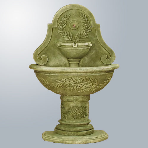 Outdoor wall water fountain