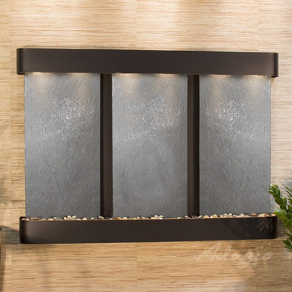 Wall fountain with cascading water feature