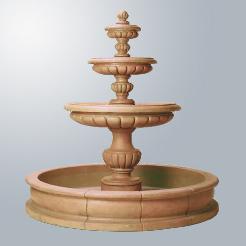 Outdoor water fountain for ponds