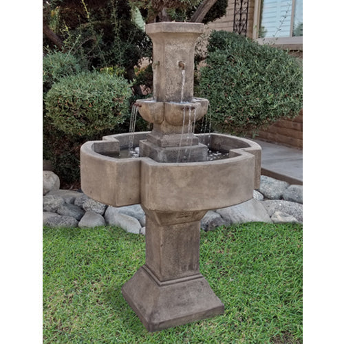 tiered outdoor fountain for garden or patio