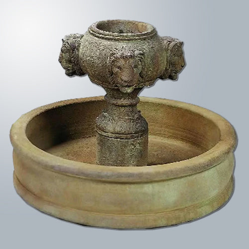 Outdoor water fountain for pond