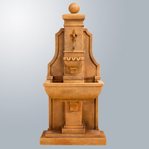 Wall fountain designed for spouts