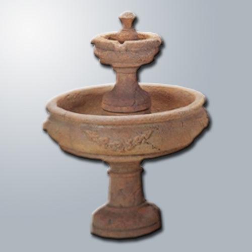 Two tier outdoor water feature
