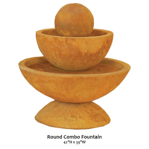 Image of a round combo fountain