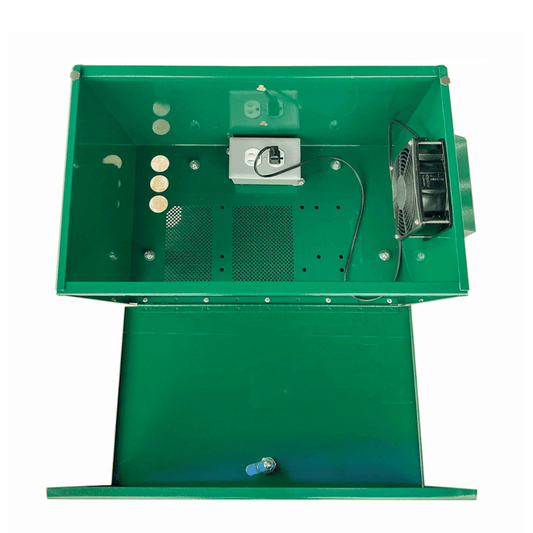 Scott Aerator Weatherproof Compressor Cabinet With Fan & Ground Base