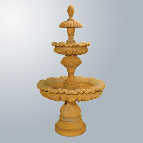 Three tier outdoor water fountain