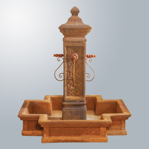 Image of a San Martino fountain designed for rustic spouts