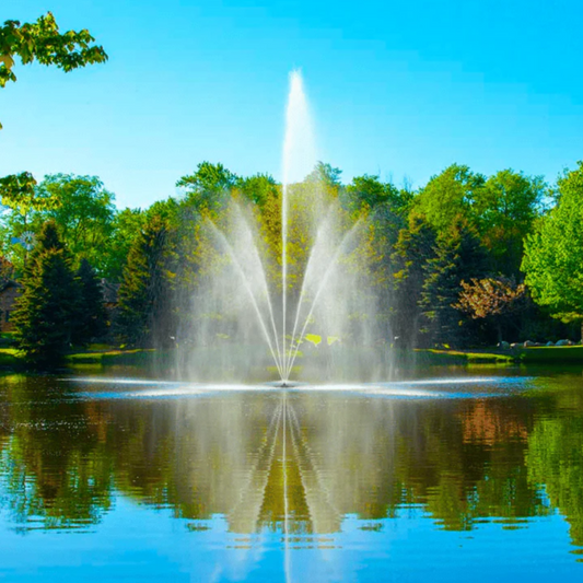 Pond fountain aerator for water features