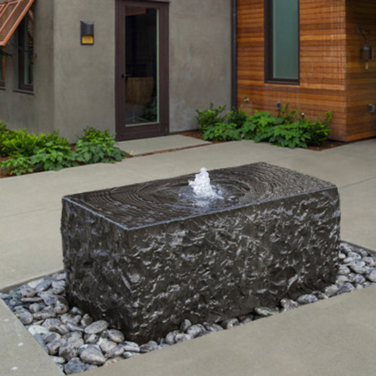Stone outdoor water feature