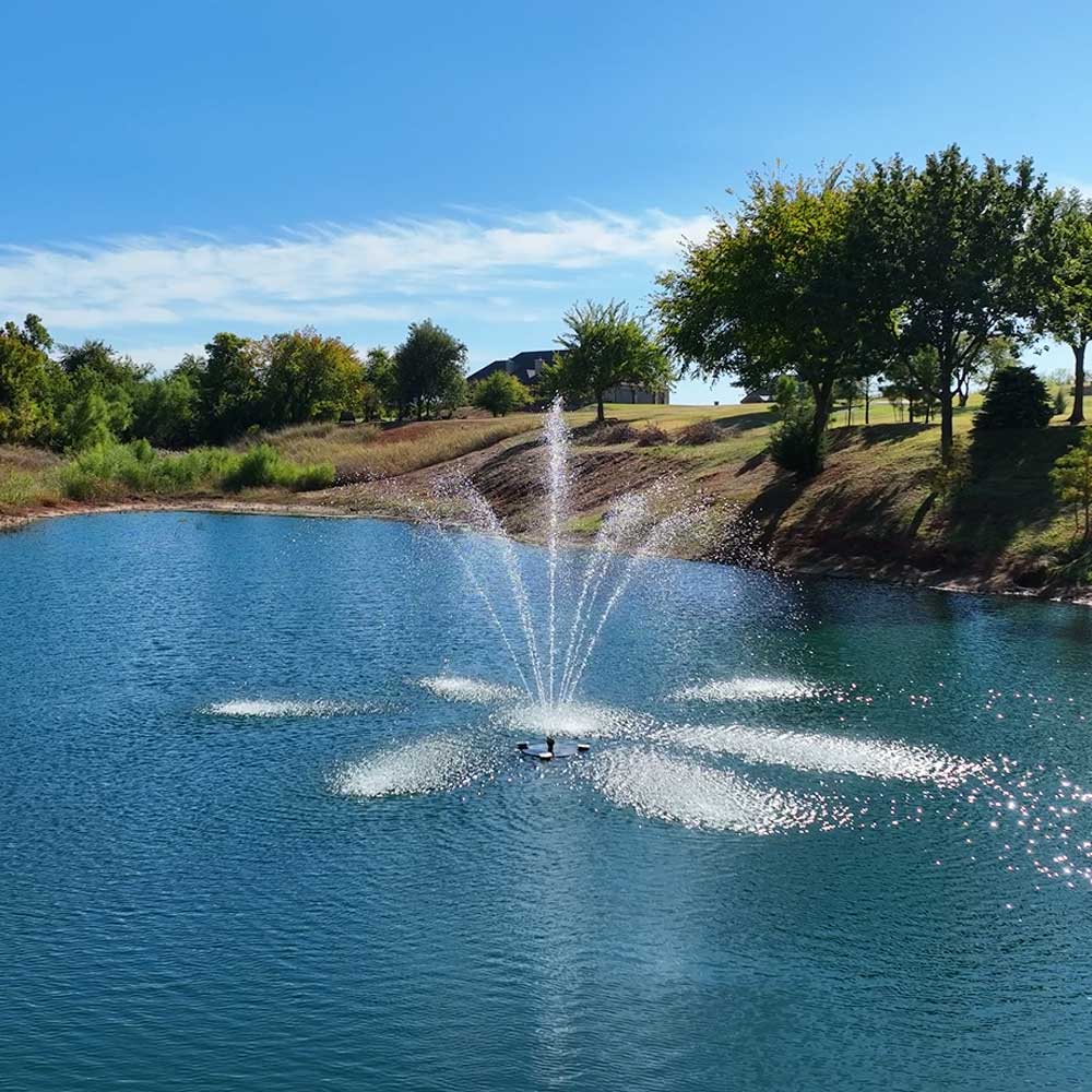 Pond Select Stainless Steel 1 HP Pond Fountain, 5 Spray Patterns – 115V or 230V
