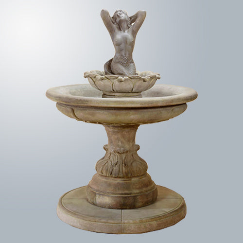 Mermaid water feature for garden or patio