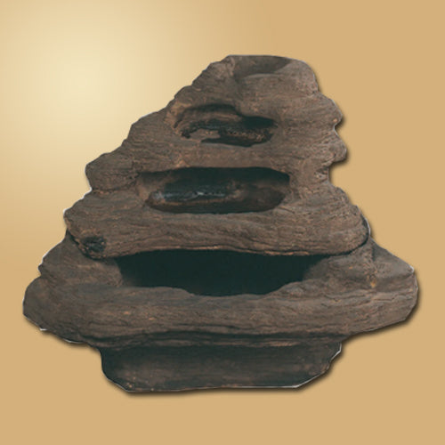 Image of a tiered water feature with a slate finish