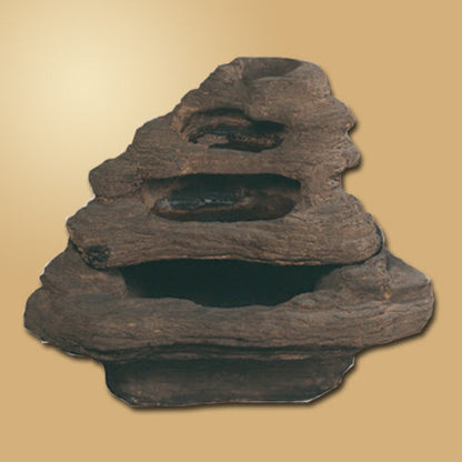 Image of a tiered water feature with a slate finish