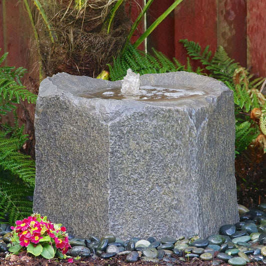 Small Caldera Single Stone Garden Fountain image