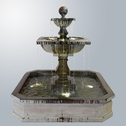 Quadra pond fountain