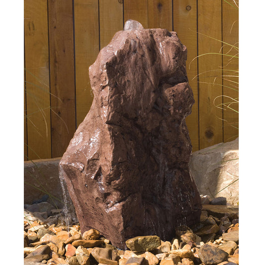 Outdoor rock water feature for garden or patio