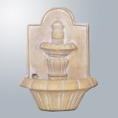Spanish style wall fountain for garden or patio