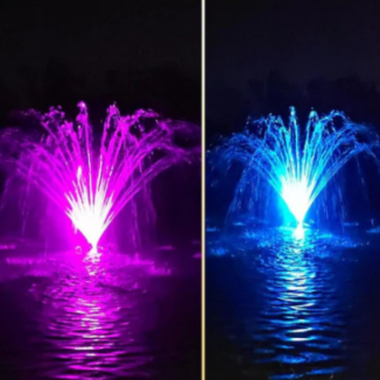 Superior Pond: Color Changing LED Fountain Lights | 3RGB9-100 | 9 Watt per Fixture RGB Fountain Light Kit | Color Changing LED Light Kit for Pond Fountain | 100ft Cord