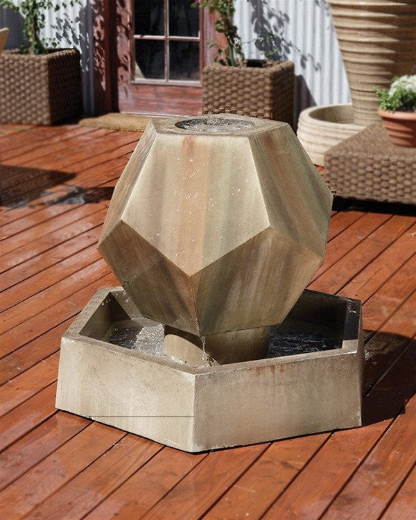 Image of a twelve sided garden water fountain.