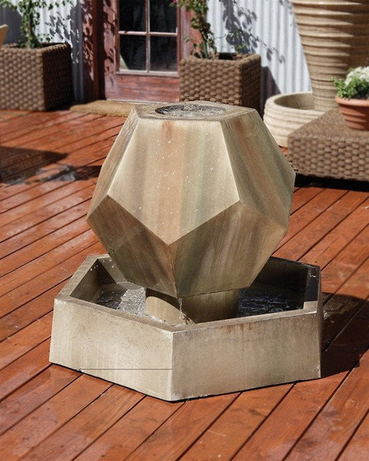 Image of a twelve sided garden water fountain.