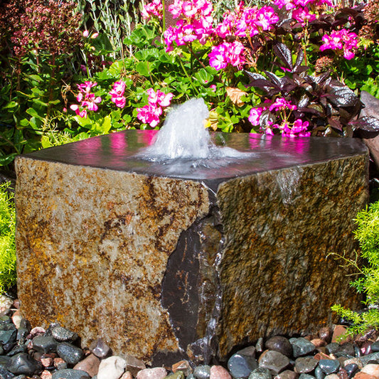 Stone garden fountain for outdoor decor