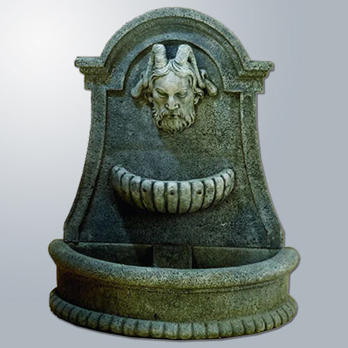 Outdoor wall fountain for garden or patio