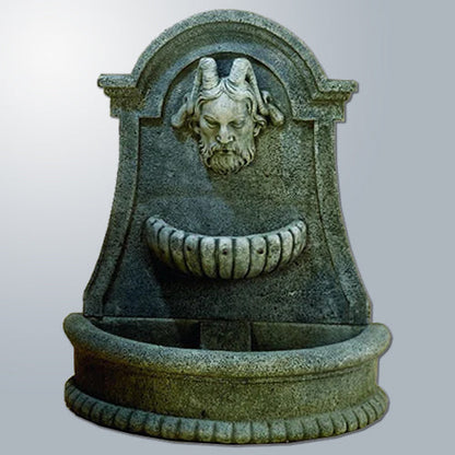 Outdoor wall fountain for garden or patio