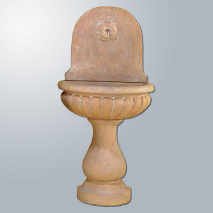 Outdoor wall mounted water feature